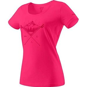 Dynafit Transalper Graphic W S Tee T-shirt voor dames, fuchsia rood (lipstick/6880 tatoeage)