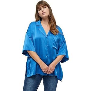 Peppercorn Elotta Chemise à manches mi-longues pour femme, 5130 Nébuleuses Bleu, 50-grande taille