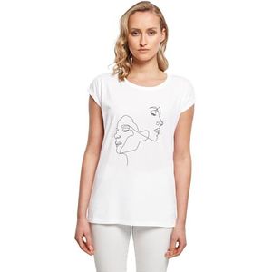 Mister Tee T-shirt pour femme, 100% coton, blanc, taille XL, Blanc., XL