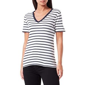 Petit Bateau Dames A05y2 T-shirt, Marshmallow/Smoking, S EU, Marshmallow/Smoking, S, marshmallow/smoking