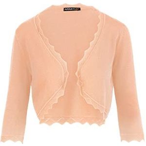 ApartFashion Gebreide bolero voor dames, Abrikoos