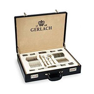 Gerlach | Een bestekset in een elegante koffer met 68 stuks - Valor | 18/10 Steel