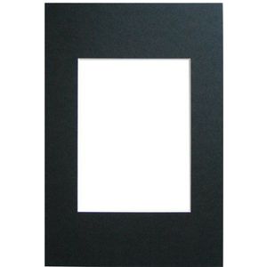 Walther Design Passepartout, Passepartoutformat 40x60 cm, Bildformat 30x45 cm, Schwarz