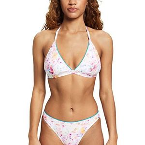 ESPRIT Bikini Dos Nu Rembourré Imprimé Floral, Bleu sarcelle, 42-46 / 80B