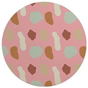 Questo Casa, Ronde muismat met antislip onderkant voor kantoor en thuis, diameter 22 cm