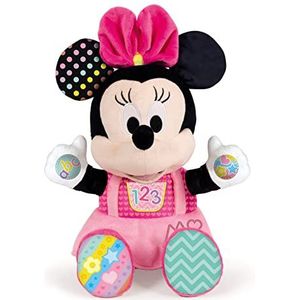 Clementoni - Minnie Baby pluche dier - interactief Disney pluche dier vanaf 6 maanden, speelgoed in het Spaans (55325)