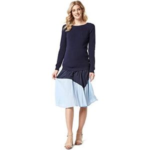 ESPRIT Maternity WVN UTB Zwangerschapsrok voor dames, meerkleurig (nachtblauw 486)