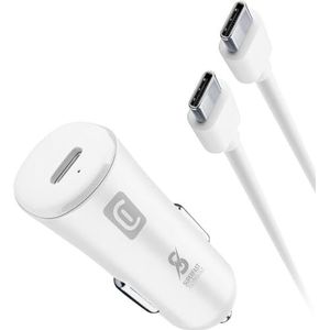 cellularline Supersnelle auto-voedingsset 25 W - USB-C naar USB-C - Samsung
