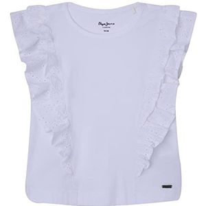 Pepe Jeans Nicolasa T-shirt, wit, 14 jaar, Wit.