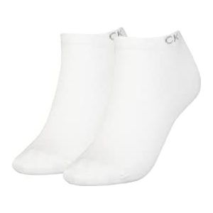 Calvin Klein Calvin Klein Set van 2 paar platte sokken voor dames, sneakers voor dames, Wit