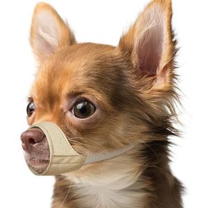 Mayerzon Chihuahua, shih tzu, Amerikaanse bokser, zachte stoffen muilkorf voor dierenartsbezoeken, voorkomt beten en vechten