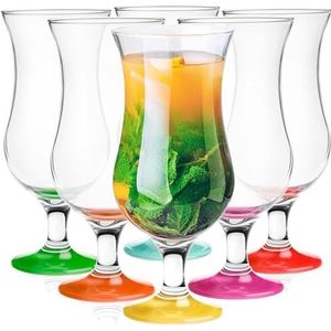 Glasmark Krosno cocktailglazen, set van 6 cocktailglazen, 420 ml, cocktailglas, gin, wijn, water mix