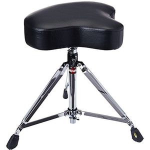 Gibraltar Batterij kruk, drumkruk 6000 Series Moto Seat, 6608 (diameter: 39 cm, vinyl zitting, Super Lock, statief positie, rubberen voetjes 'Super Foot')