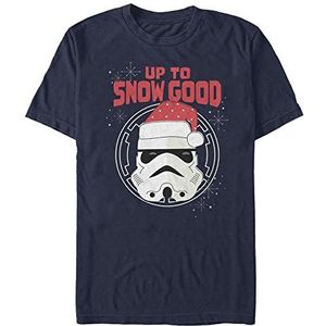 Star Wars Snow Good Trooper Organic T-shirt à manches courtes unisexe, Bleu marine, L