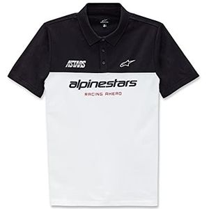 Alpinestars Paddock poloshirt heren, Wit/Zwart