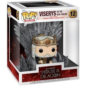 Funko Pop! Deluxe: House of The Dragon - King Viserys Targaryen on Throne- Verzamelbaar Vinyl Figuur - Cadeau-idee - Officiële Producten - Speelgoed voor Kinderen en Volwassenen