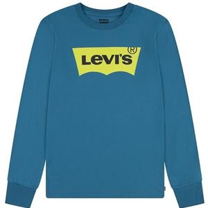 Levi's Lvb L/S Batwing Tee 9e8646 T-shirt voor jongens, Oceaan diepten