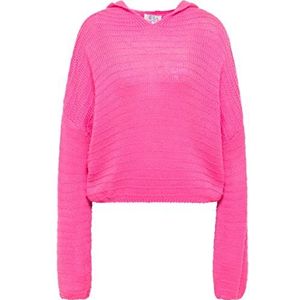 IZIA Mahisha dames capuchonpullover, gebreid, roze, M-L, Roze