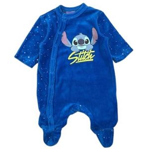 Lilo & Stitch Baby Rompertje, Comfortabel en Zacht, Warme Winterkleding voor baby's, Marineblauw, 12 Maanden, marineblauw