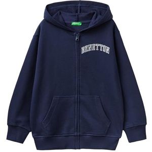 United Colors of Benetton Mesh met capuchon. M/L 3j68c502j Kinder- en tienerhoodie (1 stuk), Donkerblauw 252