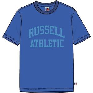 RUSSELL ATHLETIC Iconisch T-shirt met ronde hals S/S heren T-shirt, Dazzling Blue