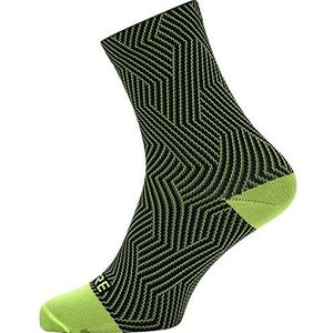 GORE WEAR C3 Mid Sokken, uniseks, neon-geel/zwart, 41-43, 100227