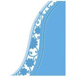 Marianne Design Creatables Anja's Flower Wave stansvorm, metaal, 19,6 x 13,9 x 0,2 cm, blauw