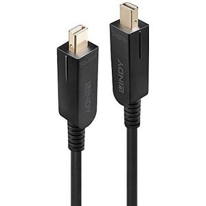 LINDY Glasvezel Mini DisplayPort-kabel met afneembare DP 1.4, 100 m