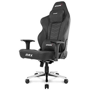 AKRacing Masters Max Serie Gaming-stoel, polyurethaan, zwart, één