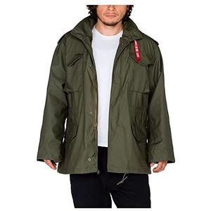 Alpha Industries heren parka katoen camouflage kort, Olijf