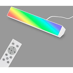 BRILONER - Smart Home RGB-projector, werkt met Alexa, afstandsbediening, led-lichtbalk, kamerdecoratie, speeldecoratie, speelaccessoires, wandlamp, 25,5 x 5,1 x 4,5 cm, wit