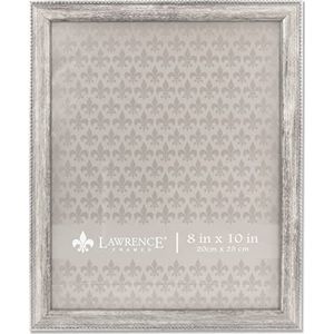 Lawrence Frames Classic Bead Fotolijst, 20,3 x 25,4 cm, zilverkleurig