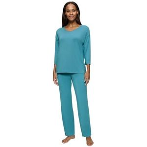Triumph Ensemble pyjama intemporel Sensuality PK à manches 3/4 pour femme, turquoise, taille S, Turquoise Quiet, 38