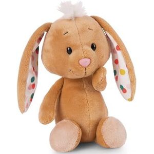 Knuffeldier konijn, lichtbruin, 20 cm, zacht en duurzaam pluche, schattig pluche dier om te knuffelen, om te spelen, voor kinderen en volwassenen, een geweldig cadeau-idee