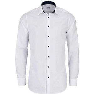 seidensticker Seidensticker Heren business overhemd Shaped Fit heren zakelijk overhemd, wit (wit 01), 46