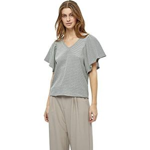 Desires Ariel T-shirt à Manches Courtes à Volants Femme, Multicolore (0011s Gardenia Stripe), XL