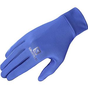 Salomon Cross Warm uniseks handschoenen, compatibel met touchscreen, compact en robuust, technisch materiaal, blauw, M