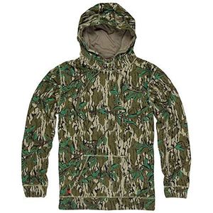 Mossy Oak Vintage hoodie voor heren, camouflagehoodie, Blad Groen