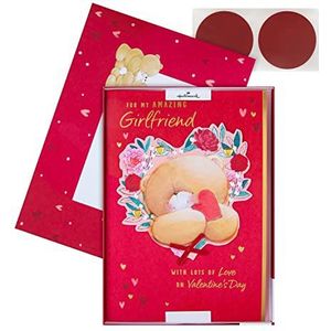 Hallmark Luxe Valentijnsdag kaart voor vriendin – schattige Forever Friends met geschenkdoos