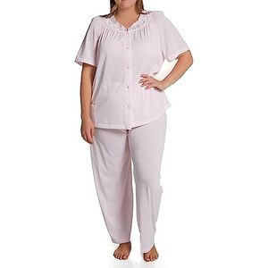 Shadowline Petals pyjama voor dames, korte mouwen, Roze