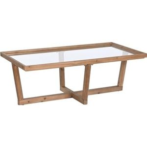 Home ESPRIT Salontafel van dennenglas, 120 x 60 x 43 cm