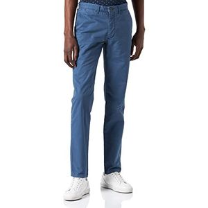 Cortefiel Franq Chino Slim Print sportbroek voor heren, blauw (Gama Azules 12), 40, blauw (Gama Azules 12)