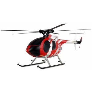 Amewi 25334 AFX MD500E Burgerlijke helikopter borstelloze 4 kanalen 325 mm 6G RTF rood/zilver