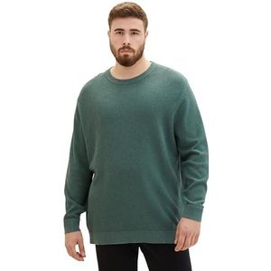 TOM TAILOR 1039935 plusize herentrui, 32619 - Green Dust Melange