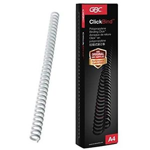 GBC ClickBind binders, 8 mm, wit, 50 stuks