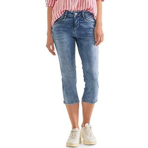 Street One A376075 damesjeans 3/4, Light Indigo Willekeurig Wash