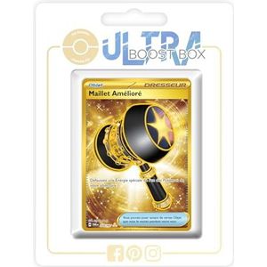 Verbeterde hamer 224/167 Secret Trainer Gold – Ultraboost X Scarlet en Violet 6 – schemermaskerade set met 10 Franse Pokémon-kaarten