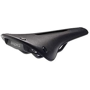 Brooks C205CA06300 Cambium C15 fietszadel gesneden, all-weather design, zwart, 283 x 140 x 52 mm