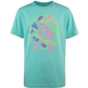 Hurley Hrlb T-shirt voor kinderen, One and Only Boys Tee, Aurora groen gemêleerd