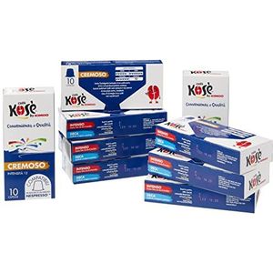 Kosè By Kimbo Romig – capsules compatibel met Nespresso Original – 10 verpakkingen met elk 10 capsules (100 stuks)